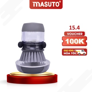 Dụng cụ cọ rửa đa năng, cọ xoong nồi, cọ bếp 2in1 có bình chứa chất tẩy tiện lợi