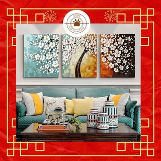 Combo 3 tranh TÀI LỘC tự tô màu theo số sơn dầu số hoá