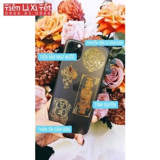 Combo 4 linh phù TÌNH DUYÊN, miếng dán phong thủy