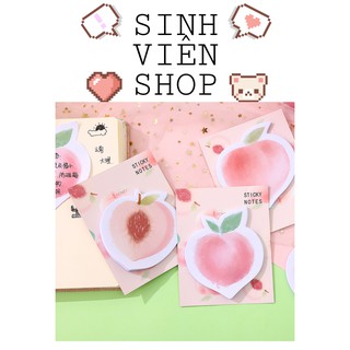 Giấy note ghi chú trái đào
