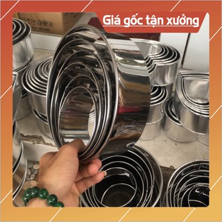 Khuôn Ring Tròn Tim Vuông Inox Size Từ 10 đến 30cm [ Khuôn Làm Bánh ]