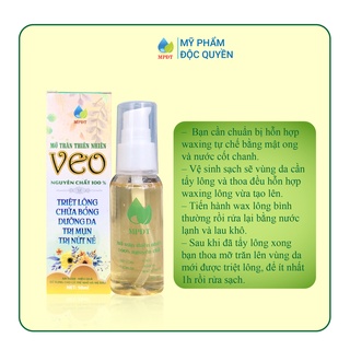 [Chuẩn] MỠ TRĂN Thiên Nhiên VEO Nguyên Chất 100%, Tinh Chất Mỡ Trăn Tinh Chất TRIỆT LÔNG VĨNH VIỄN, Sạch MỤN ĐẦU ĐEN