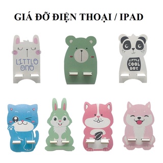 Giá đỡ điện thoại ipad hình thú cute bằng gỗ