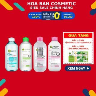Nước làm sạch và tẩy trang cho mọi loại da Garnier Micellar Water 400ml