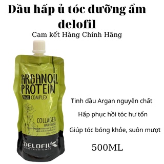 [DELOFIL] Dầu hấp ủ tóc dưỡng ẩm delofil 500ml-TẶNG KÈM MŨ TRÙM TÓC