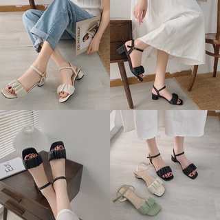 Sandal quai nhíu đế 3p / Sandal ulzzang