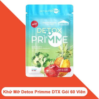 ☑️Viên Khử Mỡ Giảm Cân Rau Xanh Detox Primme có mẫu mã QR - 60v ☑️