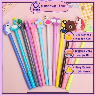 Bút nước mực đen hoạ tiết đáng yêu, bút viết Cá store