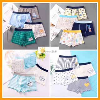 Quần lót đùi bé trai, combo 3 quần chíp trẻ em