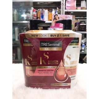 (USA Mẫu Mới 2019 )Bộ dầu gội xả Tresemme Keratin Smooth 2 x 828ml của Mỹ