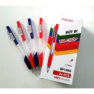 Bút bi mực Semi gel Stacom 0.5mm BP1055 (set 3 cây)