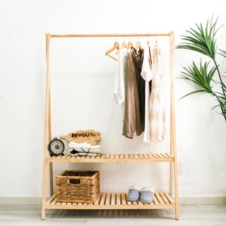 KỆ TREO QUẦN ÁO 2 TẦNG🆓Miễn Phí Ship🆓 GỖ MDF CAO CẤP