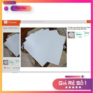 [CHẤT] 200 Giấy cứng đóng hộp quà, Flash card A4 định lượng 350 Gsm