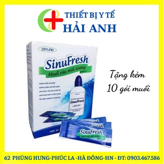 Bình Rửa Mũi Xoang Cát Linh SinuFresh Kèm 10 Gói Muối