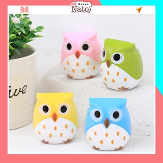 Gọt bút chì dễ thương hình cú mèo nghộ nghĩnh dụng cụ học tập cho bé NATO GBC03