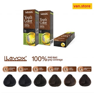 [NHIỀU MÀU] NHUỘM PHỦ BẠC CAO CẤP LAVOX [ĐEN - NÂU ĐEN - NÂU NHẠT - NÂU SÁNG - NÂU CHOCOLATE]