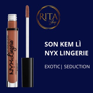[BILL MỸ - CANADA] Son kem lì matte NYX Lingerie liquid lipstick màu Exotic &amp; Seduction