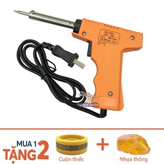 Mỏ hàn nhiệt 25W/80W hai chế độ tặng kèm thiếc và nhựa thông