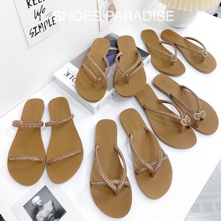Dép nữ quai ngang xo ngón đế bệt đẹp cute kiểu thời trang SHOES PARADISE