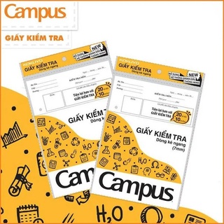 Giấy kiểm tra B5 kẻ ngang Campus TP-BM70G-30 - TP-BS70G-25