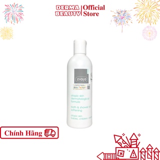 Dầu tắm dưỡng ẩm, mịn da Ziaja Med Atopic Skin Dermatological Formula Bath &amp; Shower Oil Atopy - Sữa Tắm Ziaja 270ml