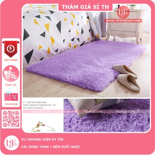 Thảm Lông Trải Sàn Phòng Khách Lông Xù Tím 100x160