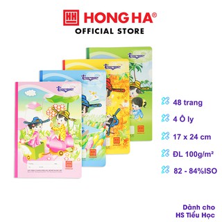 Vở 4 Ô ly 48 trang Hồng Hà School Trạng Nguyên 0555