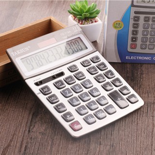 Máy tính cầm tay 12 số năng lượng mặt trời - Máy tính bỏ túi 12 số Cao Cấp đủ chức năng năng lượng mặt trời TG-779A12