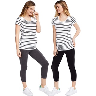 Sale-2Quần Thun legging Cho Mẹ Bầu Xuất Dư