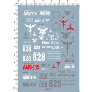 mô hình decal nước neo zeon hg rg sd mg