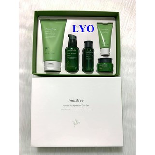 Bộ dưỡng da innisfree Green Tea Hydration Duo Set 5 món.
