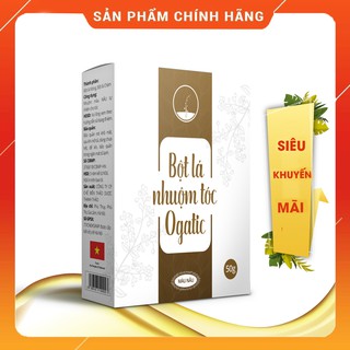 [20 Hôp] Bột Lá Nhuộm Tóc Ogatic - Chính hãng - Combo 20 Hộp