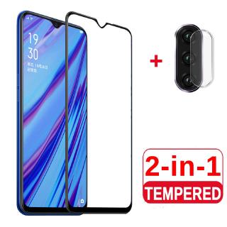 OPPO A9 2020 Tempered Glass Screen Protector For OPPO A5 2020 A1k F11 Pro F9 F7 A7 A5S A3S Full Glue Screen Protector &amp; Camera Lens Glass Protector