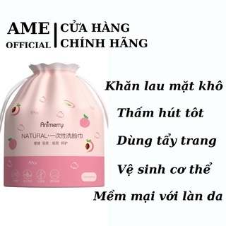 Khăn Giấy Khô Cotton Lau Mặt Tẩy Trang Dùng Một Lần Mềm  Mại Lau Khô Lau Ướt Animerry Đa Năng Cao Cấp Siêu Thấm AME SHOP