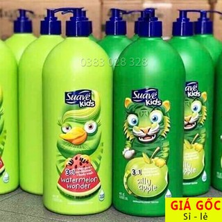 Suave kids 3in1 1.18lit Sữa tắm gội xả cho bé