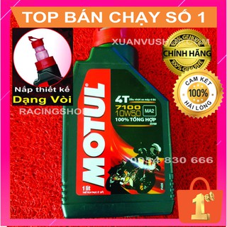Nhớt MOTUL 7100 4T 10W50 100% Synthese  - Phù Hợp Với Các Dòng Xe Số Hiện Đại