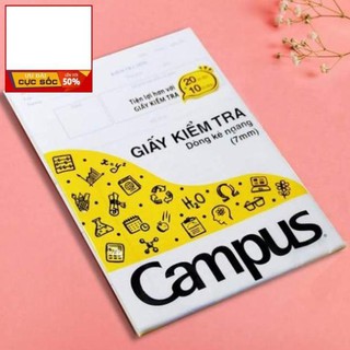 TẬP GIẤY KIỂM TRA CAMPUS -25 tờ/1 thếp