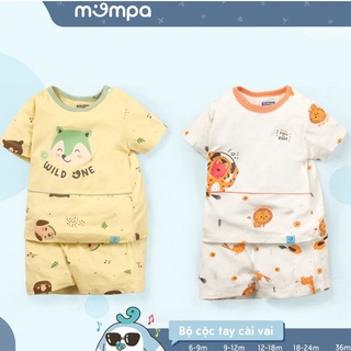 Bộ quần áo cộc tay cổ tròn Mompa 511 cho bé 1Y - 5Y