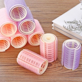 Lô cuốn tóc tự dính kèm kẹp giữ cùng màu xinh xắn