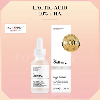 The Ordinary Lactic Acid 10% + HA 2% 30ml Tẩy Tế Bào Chết Dưỡng Ẩm