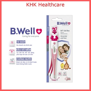 Nhiệt kế điện tử B.Well WT06 flex hình thỏ hồng nhập khẩu Thụy Sĩ