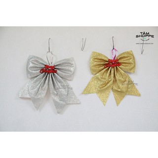 COMBO 2 NƠ KIM TUYẾN MERRY CHRISTMAS CỠ LỚN SỐ 09