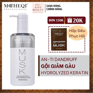 Dầu Gội Giảm Gàu MOCHEQI MUSK Hydrolyzed Keratin