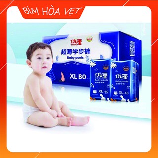 Tã Bỉm Dán/Quần YOULI XANH Đủ Size S112/M96/M88/L84/XL80/XXL72/XXXL68