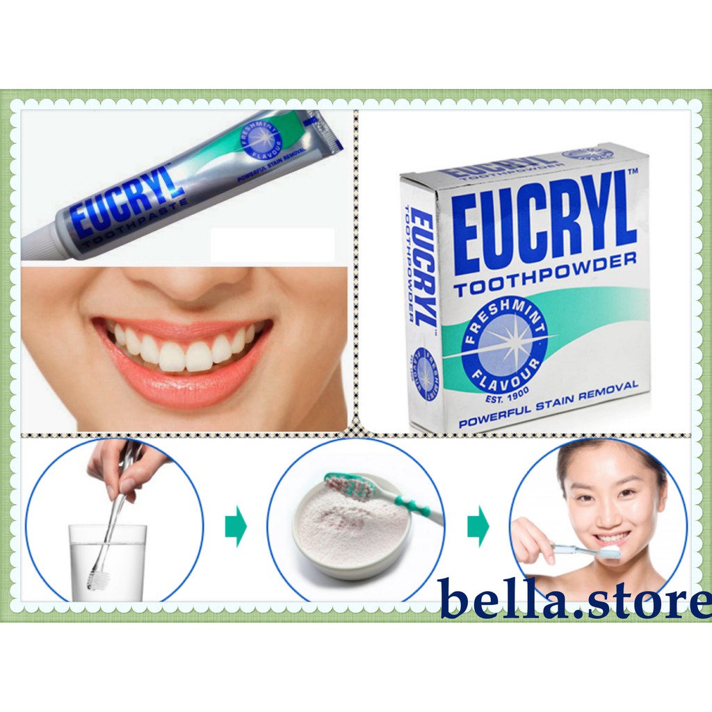 Kem bột Eucryl làm trắng răng