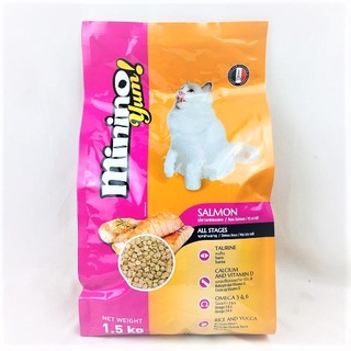 [CHÍNH HÃNG] THỨC ĂN MININO YUM CHO MÈO VỊ CÁ HỒI - GÓI 1.5KG