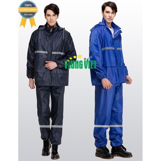 Bộ áo mưa phản quang chính hãng cao cấp Hưng Việt