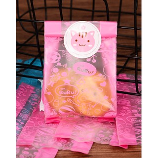 Túi đựng bánh kẹo ruru hồng 10 chiếc
