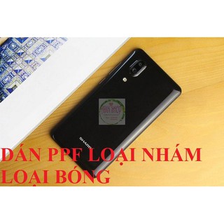 Dán mặt lưng PPF, carbon Sharp S3 Mini chống trầy xước
