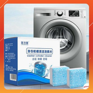 Hộp 12 Viên Vệ Sinh Tẩy Lồng Giặt Tẩy Sạch Chất Cặn, Khử Mùi Diệt Khuẩn